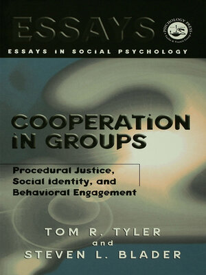 cover image of Cooperation in Groups
